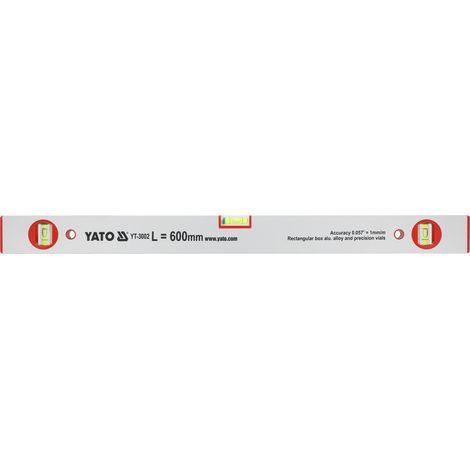 Livella a bolla 60cm 3 fiale