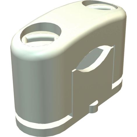 OBO Bettermann Fascetta SOM 5-13mm Polistirolo grigio chiaro RAL 7035, 2124149