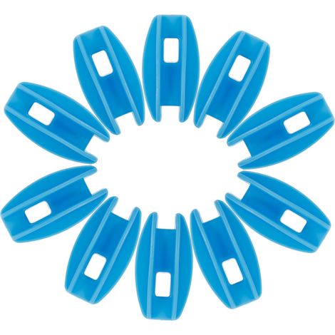 Isolateurs pour Clôture Électrique 10 Pièces Bleu Accessoires De Clôture à Monter Soi-même pour Ferme Isolation Fil Poteau Finissant pour Animaux (1/5)