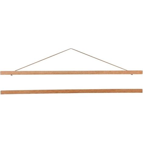 Cornice portafoto magnetica in legno, poster in legno naturale, poster fai-da-te per stampe fotografiche, gancio per stampe su tela da 51 cm per decorazione murale