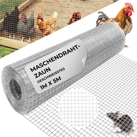 Geflecht GARDEN ZN 1000/6,3x6,3/0,8 mm, viereckig, Garten, Tierzucht, Pack. 5 m (1/5)