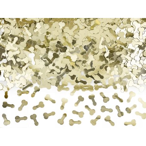 Penis Konfetti, Gold, 30 g, 1 Packung. (1/5)