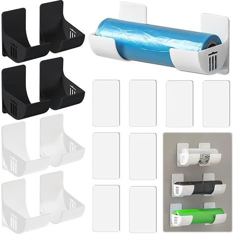 Distributeur Sac Poubelle, Support de Sac Poubelle Murale pour Cuisine/Garde-Manger/Garage/Salle de Bain (1/5)
