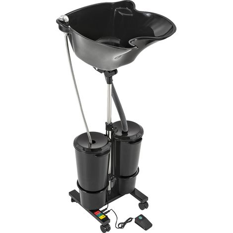 Shampoo-Basin, Höhenverstellbar, Bequemes Design, schwarz (1/2)