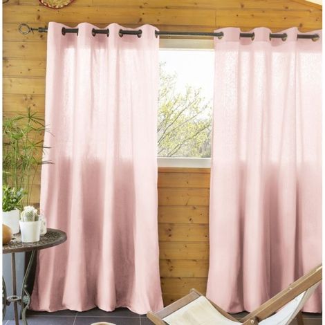 Rideau en coton 140 x 260 cm Kala pivoine (1/3)