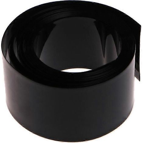Kit de gaine thermorétractable en PVC de 2 mètres, convient aux batteries 18650/18500, plate/ronde, 18,5 mètres, noire. (1/5)