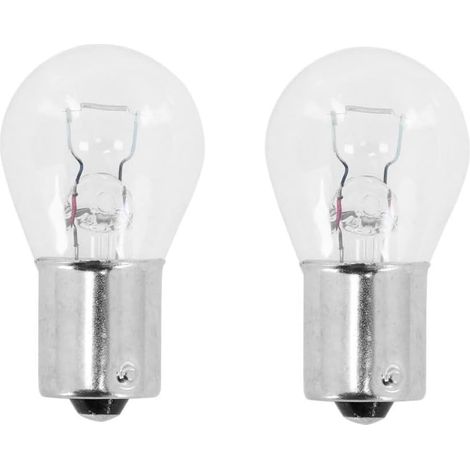 Lot de 2 Ampoule BA15S 12V, 21W Transparent, Pour Auto Moto Scooter
