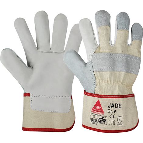Hase Arbeitshandschuhe Jade Größe 11, Narbenleder 12 Stk
