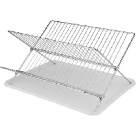 FPLUS escurreplatos plegable c/ bandeja , Plegable. 
Ahorra espacio
Sirve para escurrir tanto platos como vasos.
Incluye bandeja.