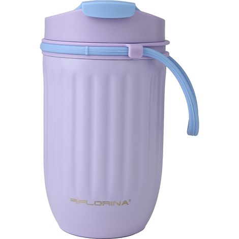 Taza térmica de acero inoxidable para frappé de 360 ml, color violeta. (1/3)