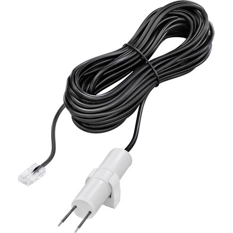 Détecteur d'inondation WS5030-10 – Capteur d'eau 10 m avec câble PVC – Électrodes en acier inoxydable pour liquides conducteurs – H-Tronic