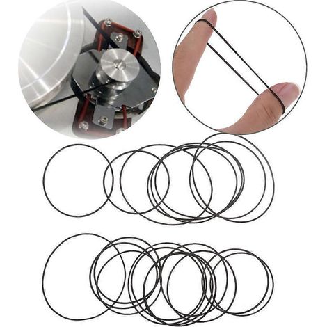 Courroie en caoutchouc neuve de 1 mm de largeur (70-100 mm) pour enregistreurs, lecteurs CD-ROM, magnétoscopes et Walkman. (1/4)