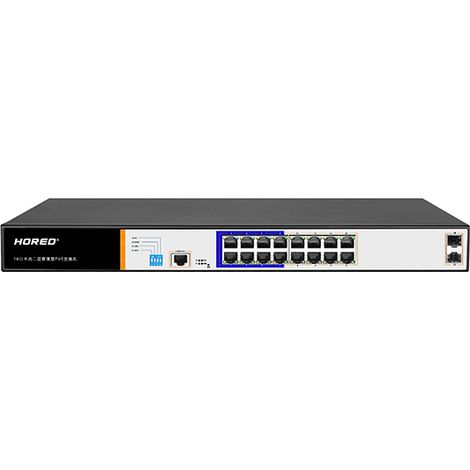 Switch di rete Link SWITCH DI RETE 16 PORTE GIGABIT POE 250 WATT + 2 PORTE SFP E UNA PORTA CONSOLE RJ45 LAYER 2
