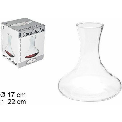 Carafe à Vin Verre Aérateur Sommelier Bar à Vin Restaurant 17x22cm 054093