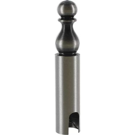 Cache-fiche et cache paumelle n°16 style Bouvet - Pour fiche ø 13 x 70 mm - Cémenté patiné argent