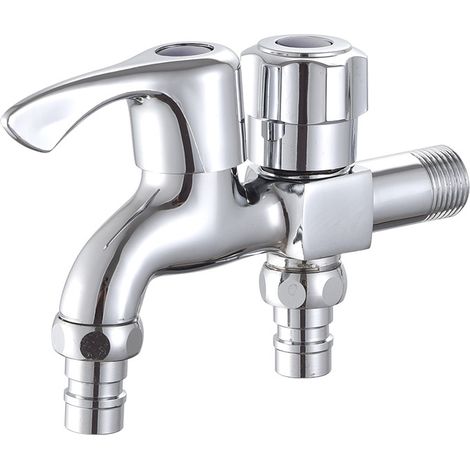 Robinet Cuisine Alliage Mural Robinet pour Machine à Laver Lavabo Jardin (1/5)