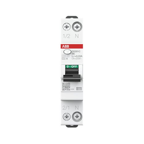 Interruttore differenziale DS301C B6 A30 - ABB2CSR255163R1065