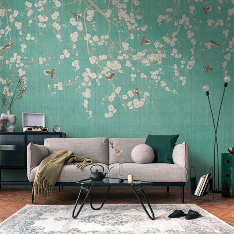 A.S. Creation Livingwalls Fototapete The Wall III 399211 Eine Rolle Ein Motiv 371 x 280 cm Blau Creme Beige (1/4)