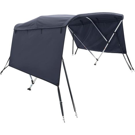 Toit bimini à 3 arceaux parois latérales 183x(170-182)x137 cm CFW169411 (1/5)
