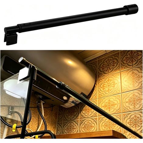 Barre de support douche en verre, stabilisatrice réglable (1/5)