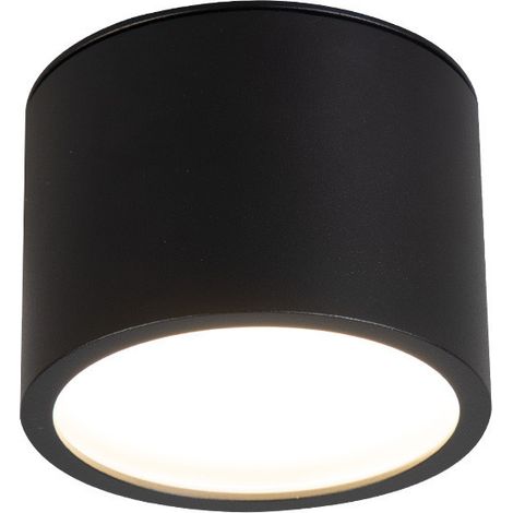 Moderner schwarzer Deckenstrahler 6 cm rund Ø8,2cm IP65 1xGX53 7W KENDAL Light Prestige