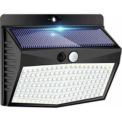 Lampe Solaire Exterieur, 138LED Lumiere Solaire Exterieur avec Detecteur de Mouvement Étanche 3 Modes Eclairage Exterieur Solaire Spot Led Sans Fil pour Jardin,Terrasse,Garage (1/5)