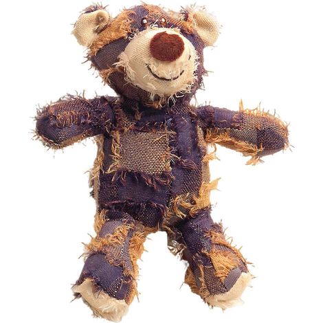 Ours en peluche effiloché Peluche Jouet pour chien – Squeaker résistant aux morsures – pour macheurs intensifs interactif – Violet (1/5)