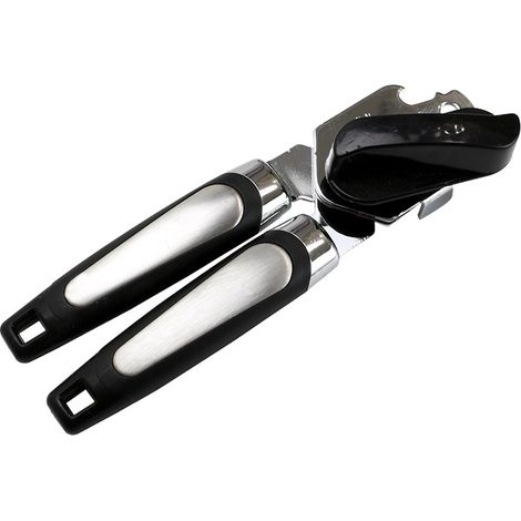 Abrelatas Manual - Cuchilla De Acero Inoxidable - Borde Suave - Mango Antideslizante - Para Latas Y Botellas - 1 Unidad (1/5)