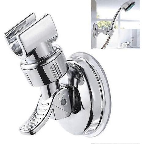 Équipement et pièces pour robinets d'eauSupport de pommeau de douche à ventouse, réglable, fixation murale sans perçageWYT (1/5)