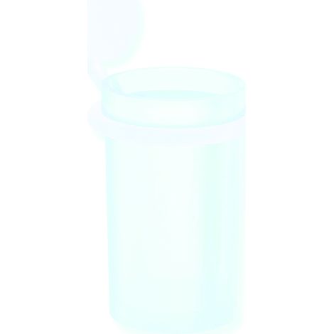 Becher, Glas mit Halter Sys 815 Edst. Schw. matt, Gl. sat. schw tma