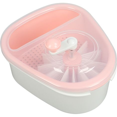 Essoreuse à salade manuelle, égouttoir à légumes efficace pour la cuisine (rose) (1/5)