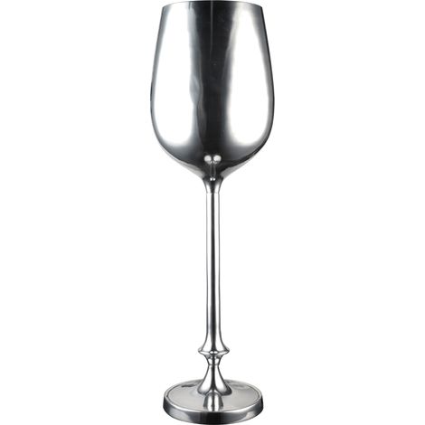 The bars Flutè, colonna porta bottiglia – portaghiaccio h 70 cm in alluminio con base in acciaio