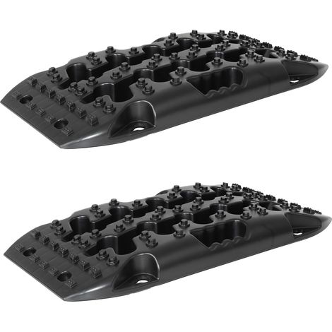 2 x Anfahrhilfe 58 x 30 x 7 cm 5 t Tragkraft Sandboards Offroad Traktionshilfe Schnee stapelbar