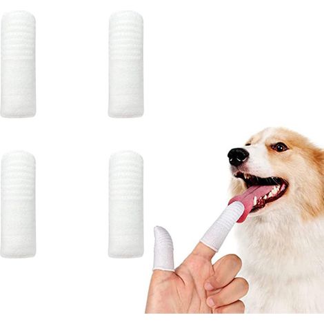 MINKUROW Cepillo De Dientes Para Perros, Cepillo De Dientes Para Gatos, Cepillo De Tela, Almohadilla Para Los Dedos, Cepillo De Dientes Para Perros, Cepillo De Dientes Para Perros Y Gatos, Antiplaca P (1/3)