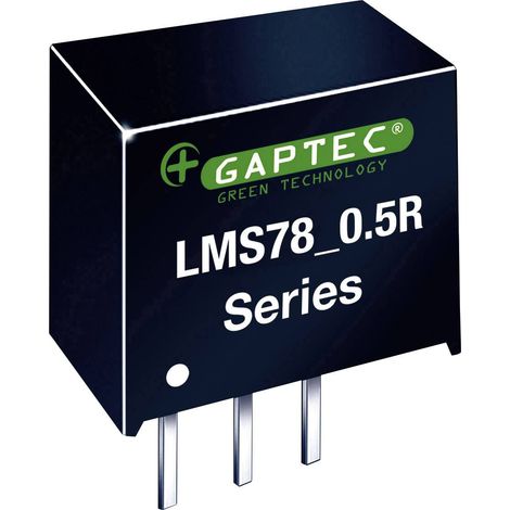 Convertisseur CC/CC pour circuits imprimés Gaptec LMS7805-0.5R 10020342 24 V/DC 5 V/DC 500 mA 2.5 W Nbr. de sorties: 1 x 1 pc(s) X728271