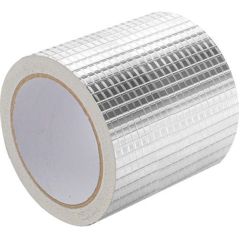 Nastro butilico in foglio di alluminio, impermeabile, 100 mm x 5 m, nastro sigillante, a prova di perdite per sigillare crepe nelle grondaie (1/5)