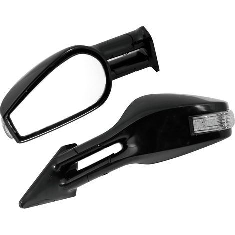 Race-6 Led, coppia specchi retrovisori esterni - Nero