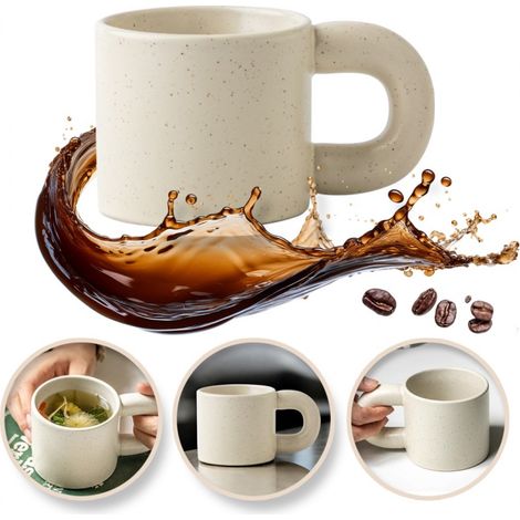Tazza in ceramica con manico, effetto maculato, 300 ml CUP21 (1/5)
