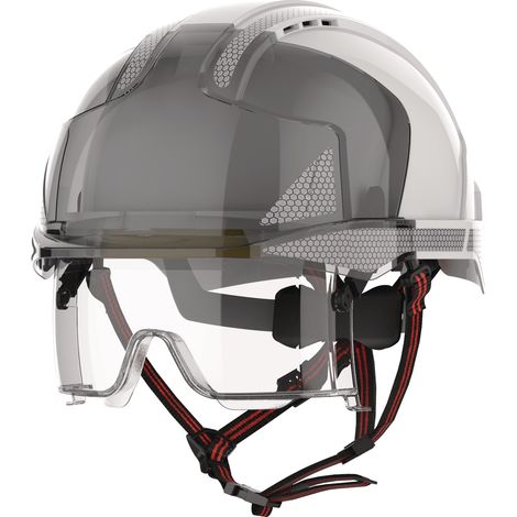 Casco da lavoro EVO® VISTAlens® Dualswitch™ bianco/fumé ABS