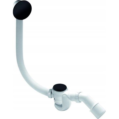 Wirquin Quick-Clac syphon baignoire noir mate 108 mm (1/3)