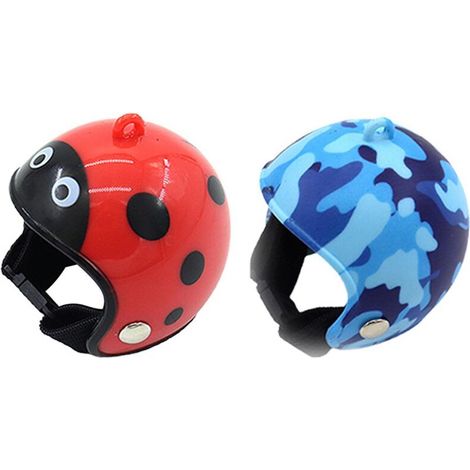 Schutzhelm für Hühner und Kleingeflügel – 4 verstellbare PP-Kunststoffhelme für Jungvögel, 4,5 x 4 cm