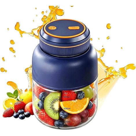 Blender Personnel Outil De Cuisine Mixeur À Fruits 800 ml Extracteur De Jus Légumes Électrique Pour Hommes Adolescents Adultes Cuisine Hôtel École D'Affaires Salle De Sport (1/5)