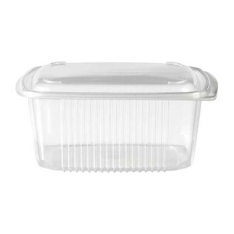 Boîte à Couvercle PP Transparente à Charnière 1500cc - 6x50 - Isap France