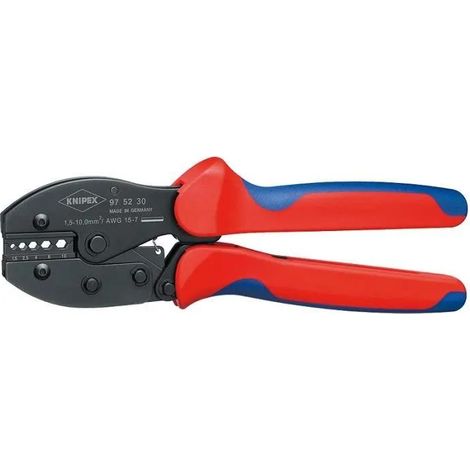 KNIPEX 97 52 30 SB PreciForce® Pinza per capicorda con manici multicomponente brunita 220 mm