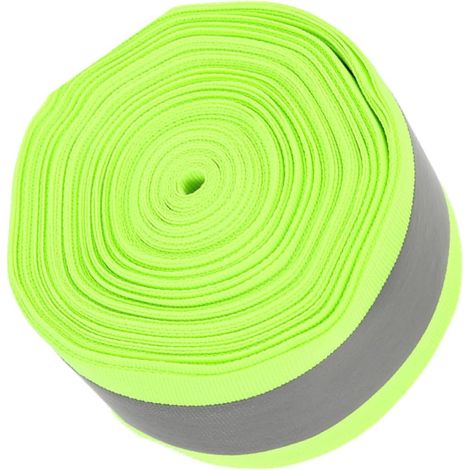 Tissu Réfléchissant Ruban Réfléchissant Polyester Vert Clair Haute Visibilité, pour Vêtements et Vêtements, Réparations et Projets DIY (1/5)