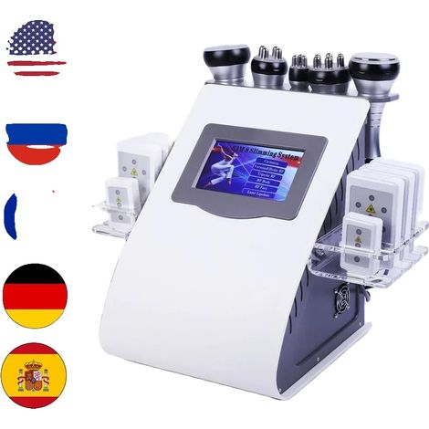 Dispositivo de remodelación corporal, cavitación ultrasónica, terapia de vacío, enchufe europeo de 220 V. (1/2)