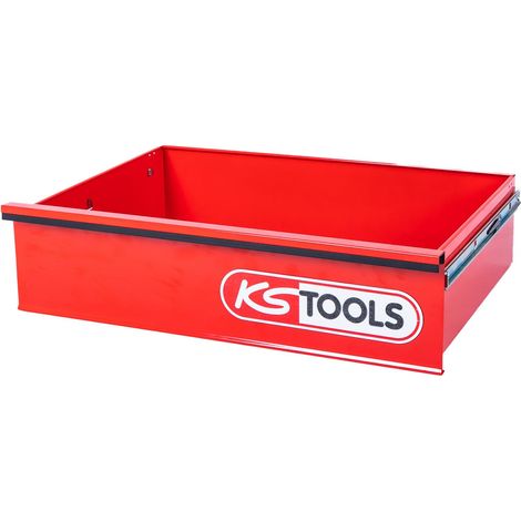 KS  TOOLS  Schublade  con  logo  y  guías  de  bolas  para  carro  de  taller  P35  568x398x145  mm  -  873.5008-R007P