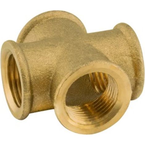 Cruz latón hembra - 3/4", GIBALTO