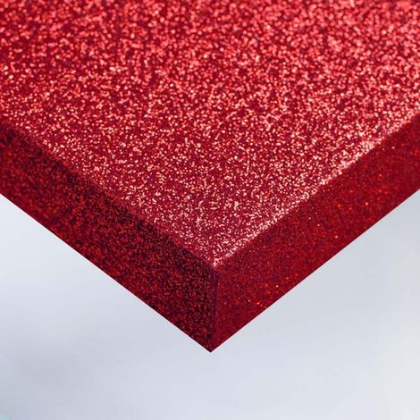 DIMEXACT - Rouleau adhésif rouge pailleté - 122 cm x 1.5 m - En Rouleau