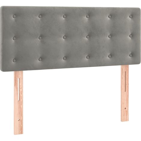 Maison Exclusive - Cabecero de terciopelo gris claro 90x5x78/88 c (1/5)